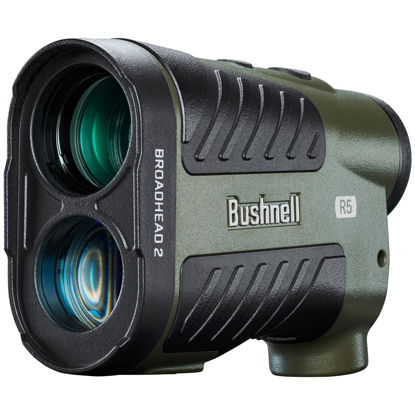Rangefinder with 'Bushnell' branding on a white background