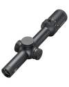 Black rifle scope on a white background