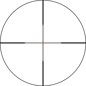 Circle divided into four equal quadrants with a red line crossing through the center.