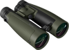 Green and black binoculars with 'Bushnell' branding on a white background