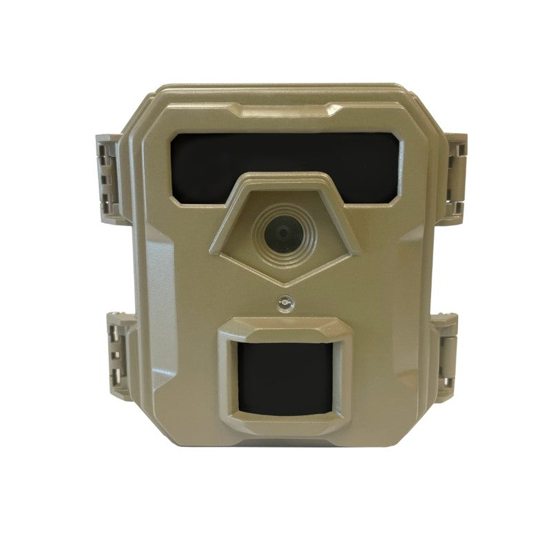 Beige outdoor camera on a white background