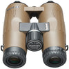 Brown binoculars with black accents and 'Bushnell' branding on a white background