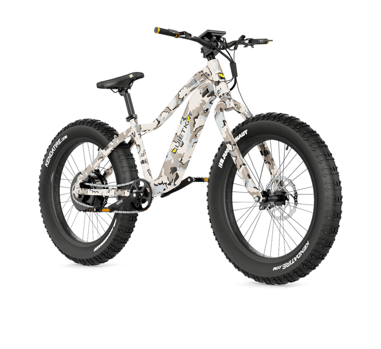 QuietKat 750-Watt Pioneer E-Bike on transparent background