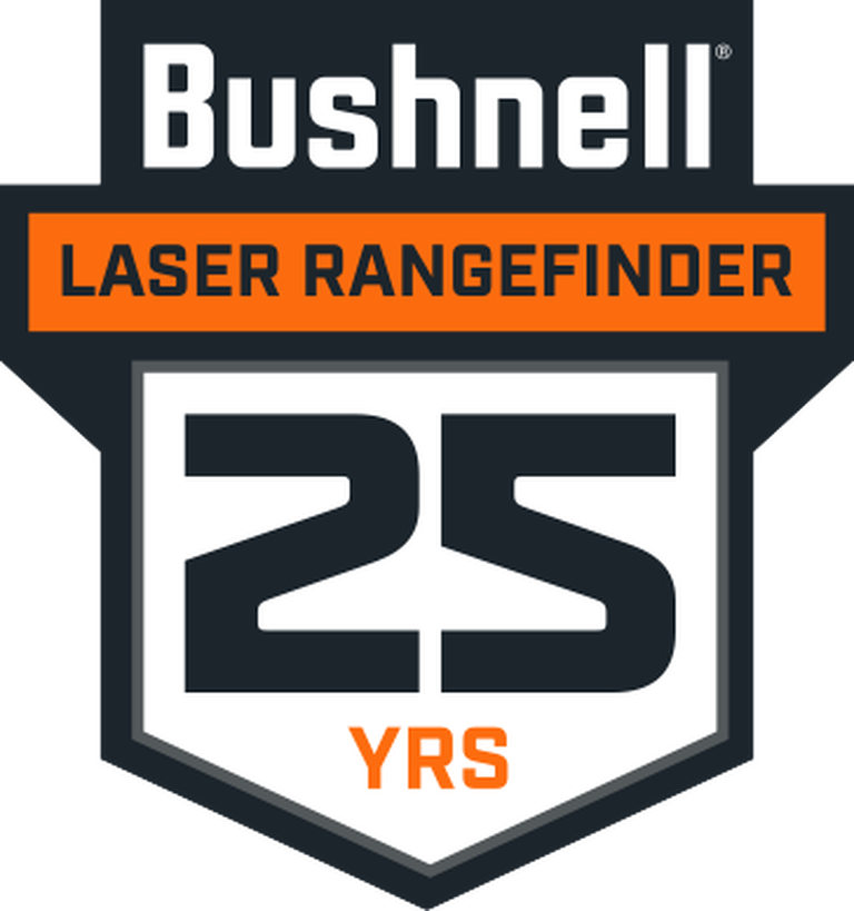Bushnell Laser Rangefinder 25 Years Logo