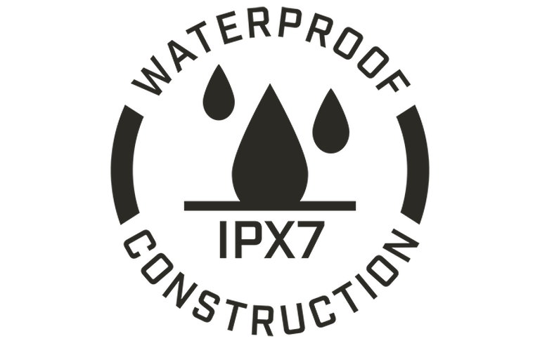 Icon graphic of IPX7 Waterproof