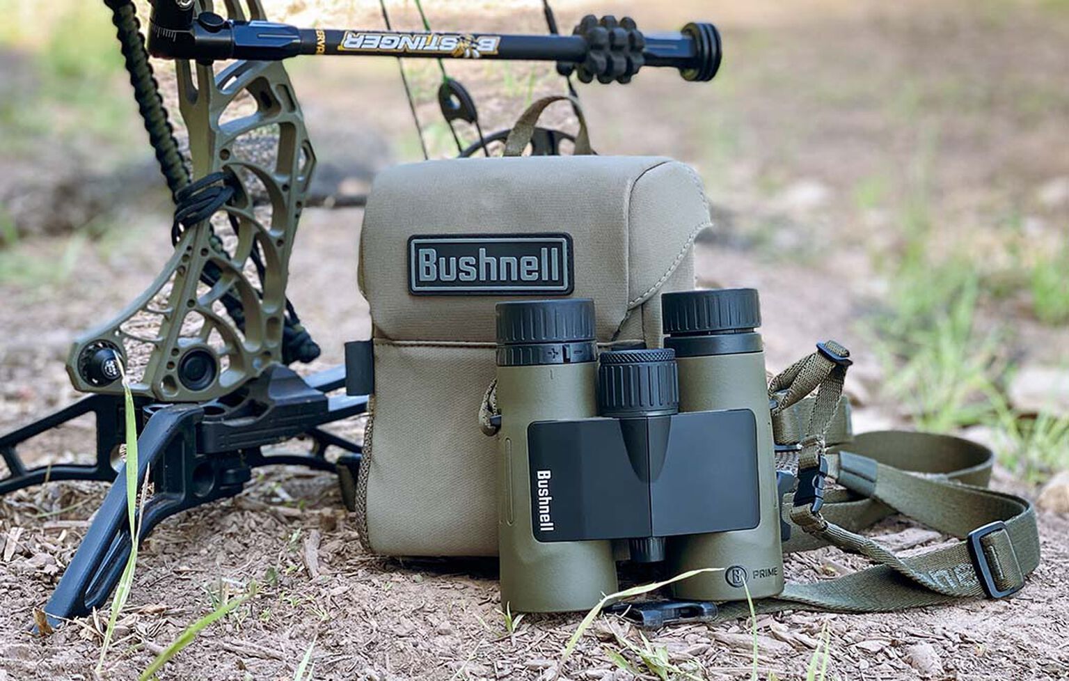 Prime Binoculars x Vault Bundle, 10x42 Magnification Bushnell
