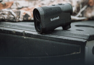 Prime 1800 Laser Rangefinder on truck tailgate