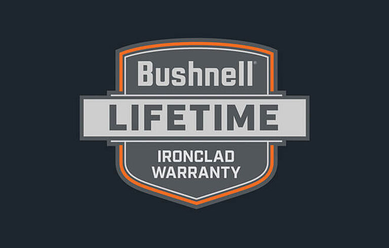 Graphic of Bushnell's Lifetime Ironclad Warranty