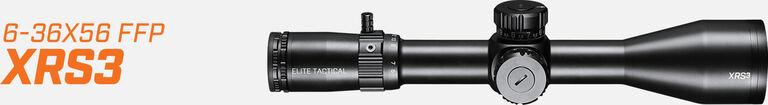 Elite Tactical XRS3 Riflescope on light background