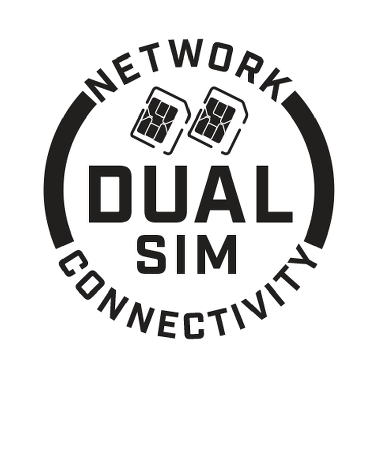 Dual Sim Network Connectivity icon graphic on transparent background