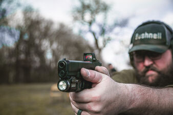 Target shooter with RX Micro Sight