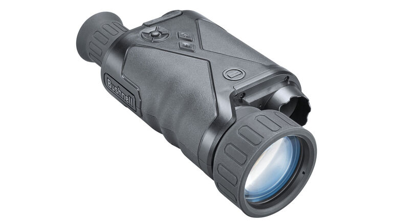 Three quarter view of the Bushnell Equinox Z2 Night Vision Monocular