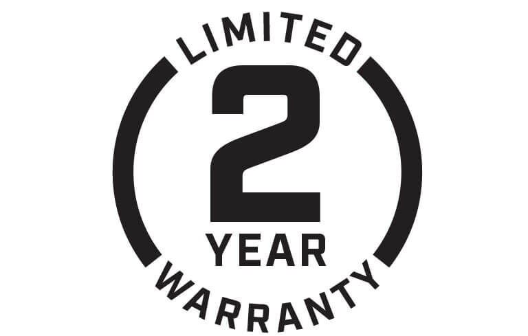 Limited 2 Year Warranty