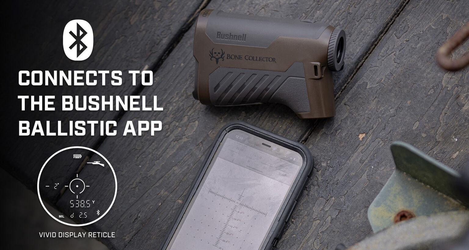 Bone Collector 1800 Laser Rangefinder For Deer Hunting Bushnell