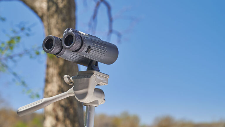 Binocolo Bushnell Powerview 2 su supporto