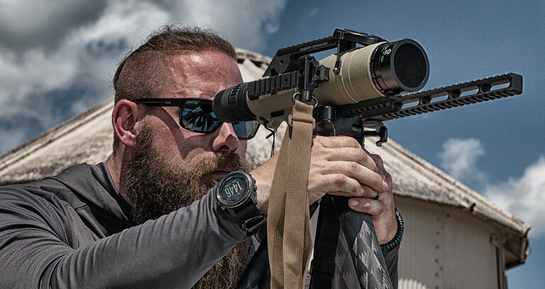 Spotter looking through LMSS2 Spotting Scope