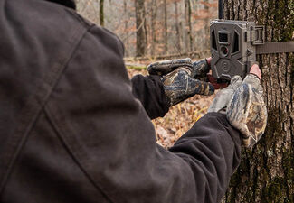 Hunter with Bushnell Trail Camera