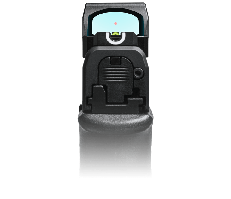 RXU-200 Micro Reflex Sight mounted on pistol