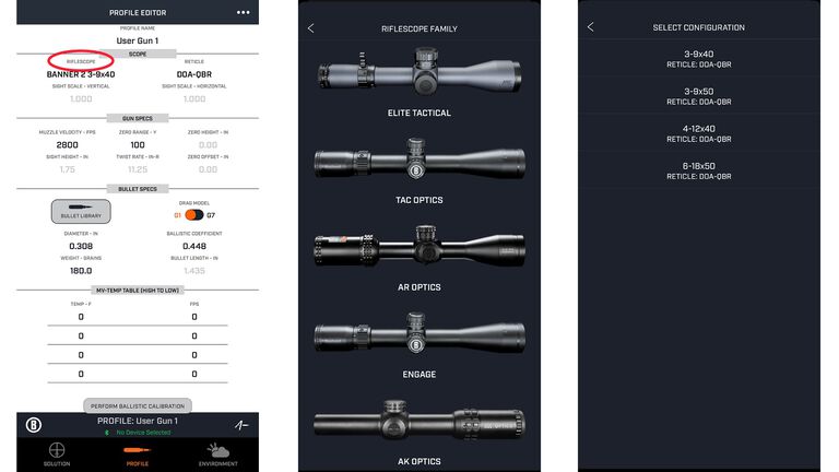 Scope Selection
