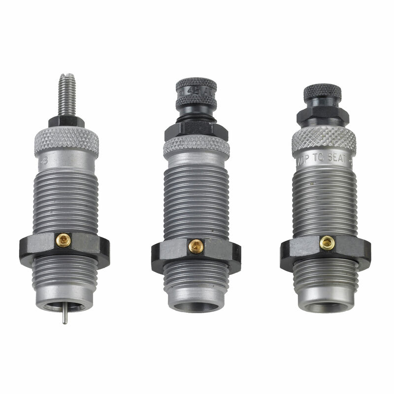3-Die Carbide Taper Crimp Set - Group B - Popular Pistol Cartridges 3-Die Carbide Taper Crimp Set - Group B - Popular Pistol Cartridges