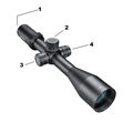 Match Pro 6-24x50 Riflescope Illuminated and Non-Illuminated Parts
