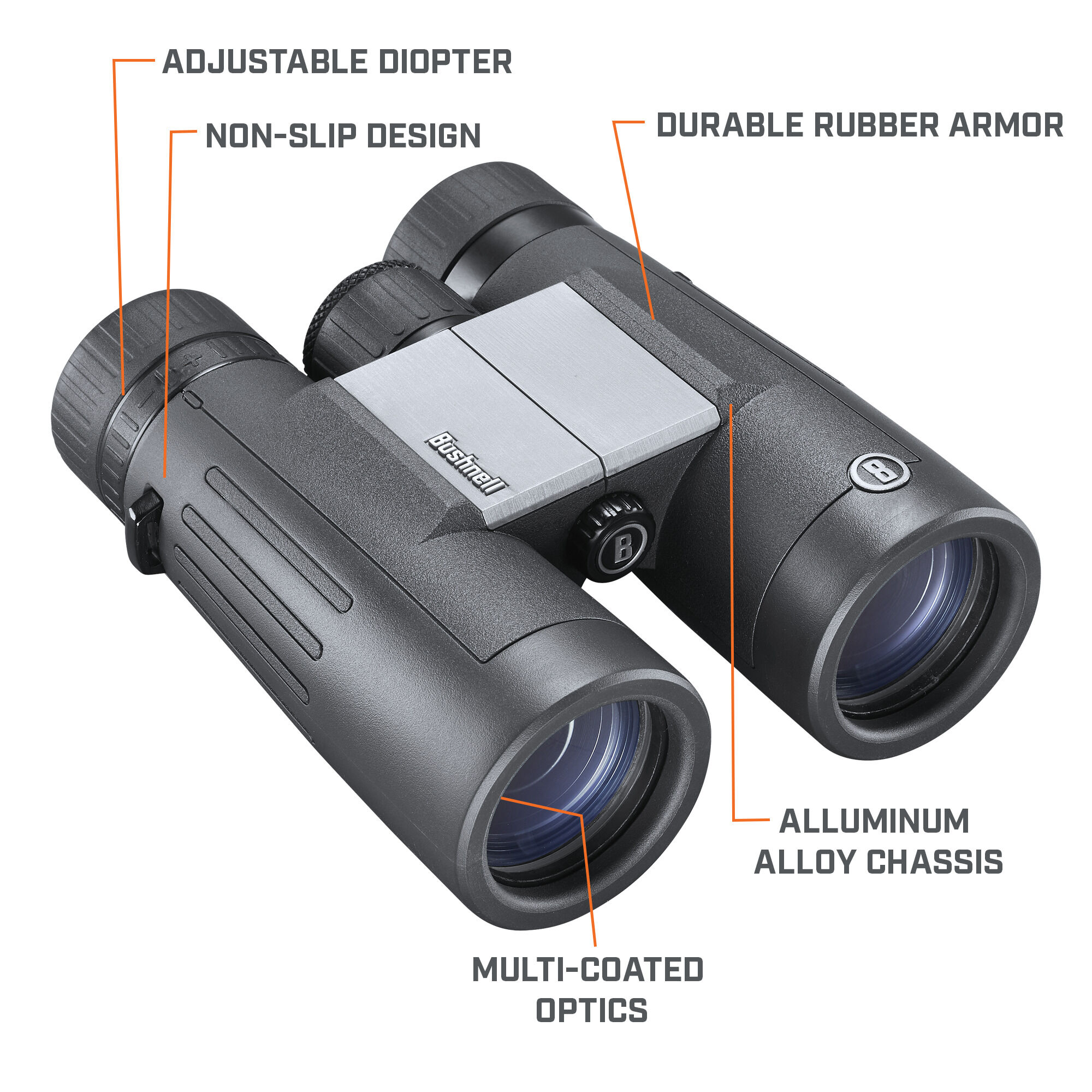Powerview 2 Compact Binoculars, 8x42 Magnification| Bushnell