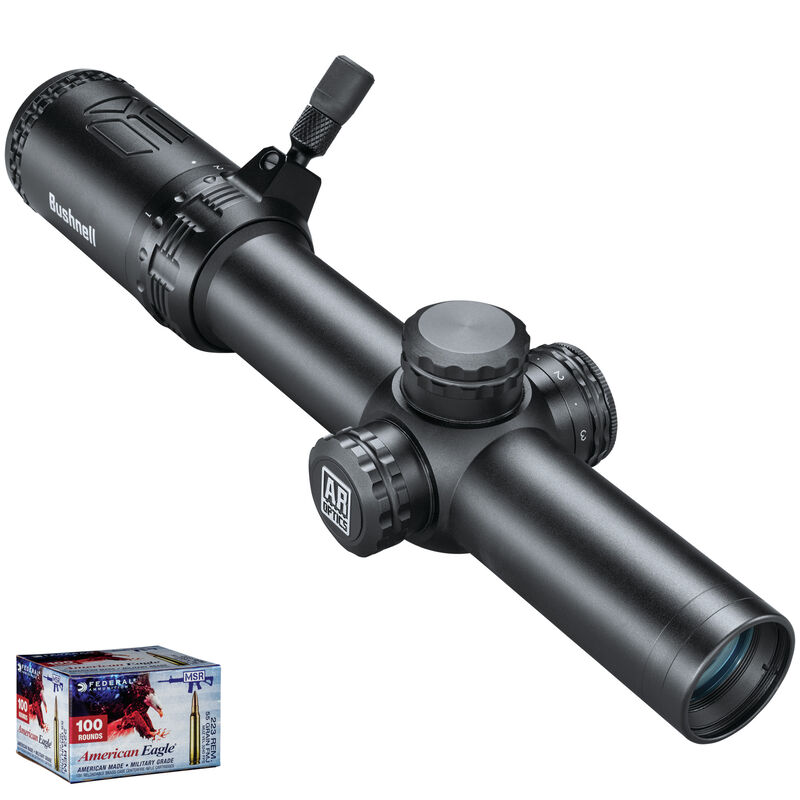 AR Optics 1-8x24 Illuminated Riflescope & American Eagle .223 Bundle AR Optics 1-8x24 Illuminated Riflescope & American Eagle .223 Bundle