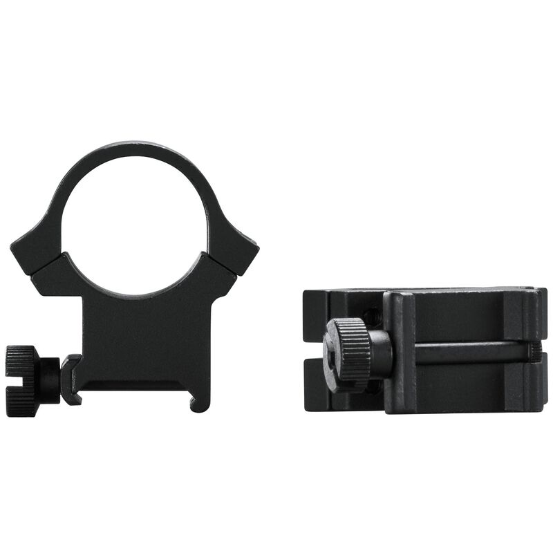 Simmons Dual Strap Ring Matte Black 1" X-High PDQ, Clam