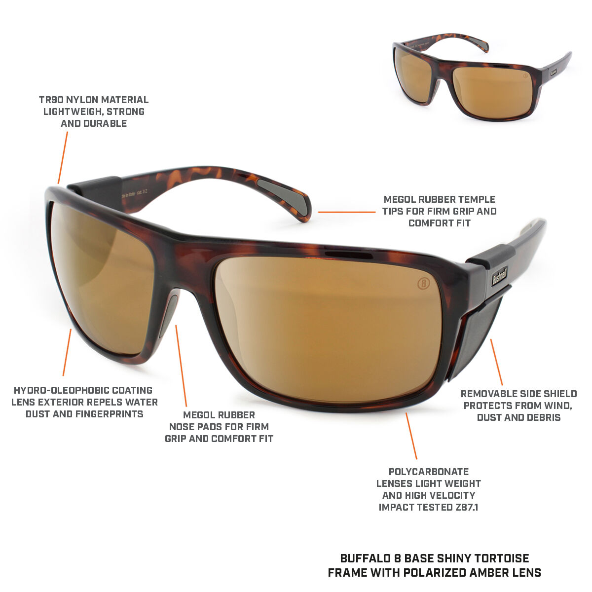 Buy Bushnell Performance Eyewear Performance Pro Buffalo Sunglass and More Bushnell