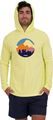 Disc Golf Mountain Range Yellow Hoodie