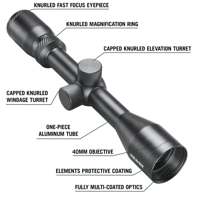 Classic Series Rifle Scope - 3-9x40 Rimfire SFP Dual-X 1 Inch