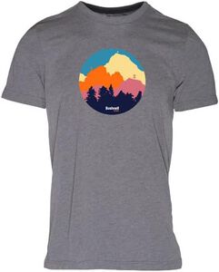 Disc Golf Mountain Range Grey T-Shirt