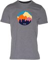 Disc Golf Mountain Range Grey T-Shirt