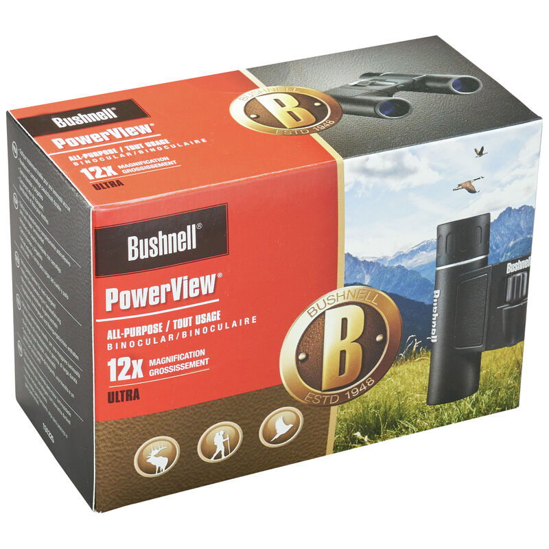 PowerView Roof Prism Compact Binocular 12x25