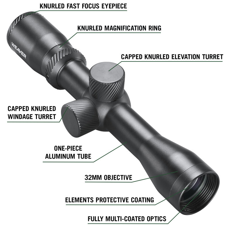 Classic Series Handgun Scope 2-6x32 SFP Dual-X 1 Inch LER