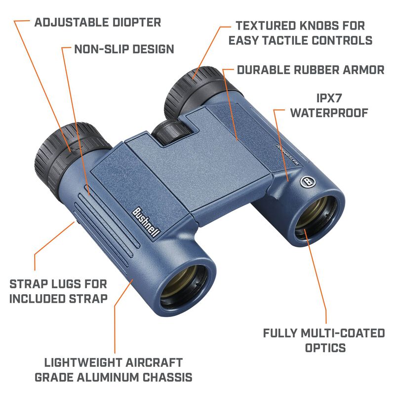 H2O 10x25 Waterproof Binoculars