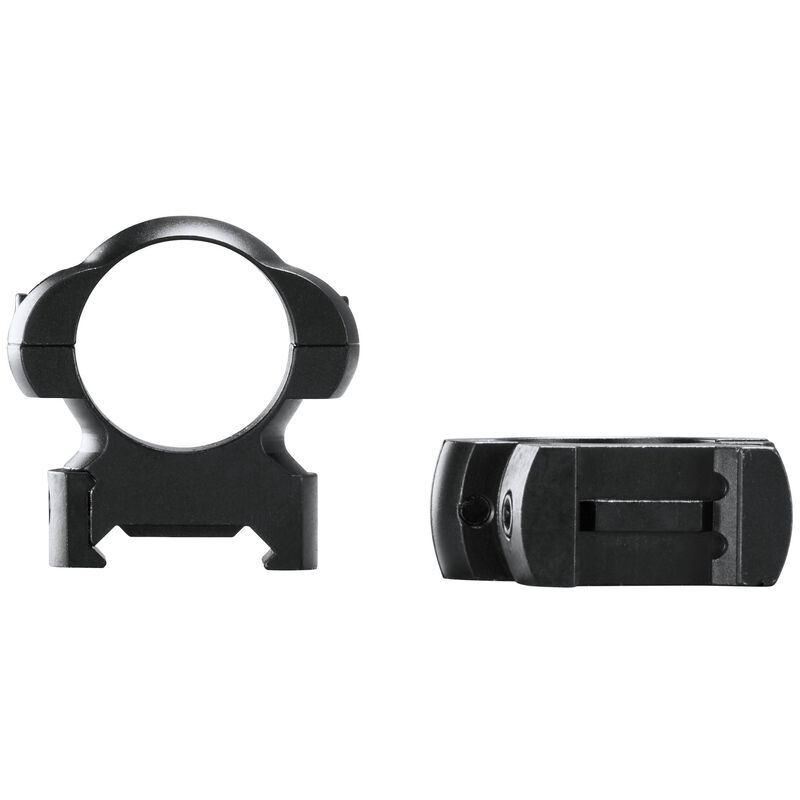 Simmons Solid Steel Rings Matte Black 1" High PDQ, Clam