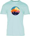Disc Golf Mountain Range Mint T-Shirt