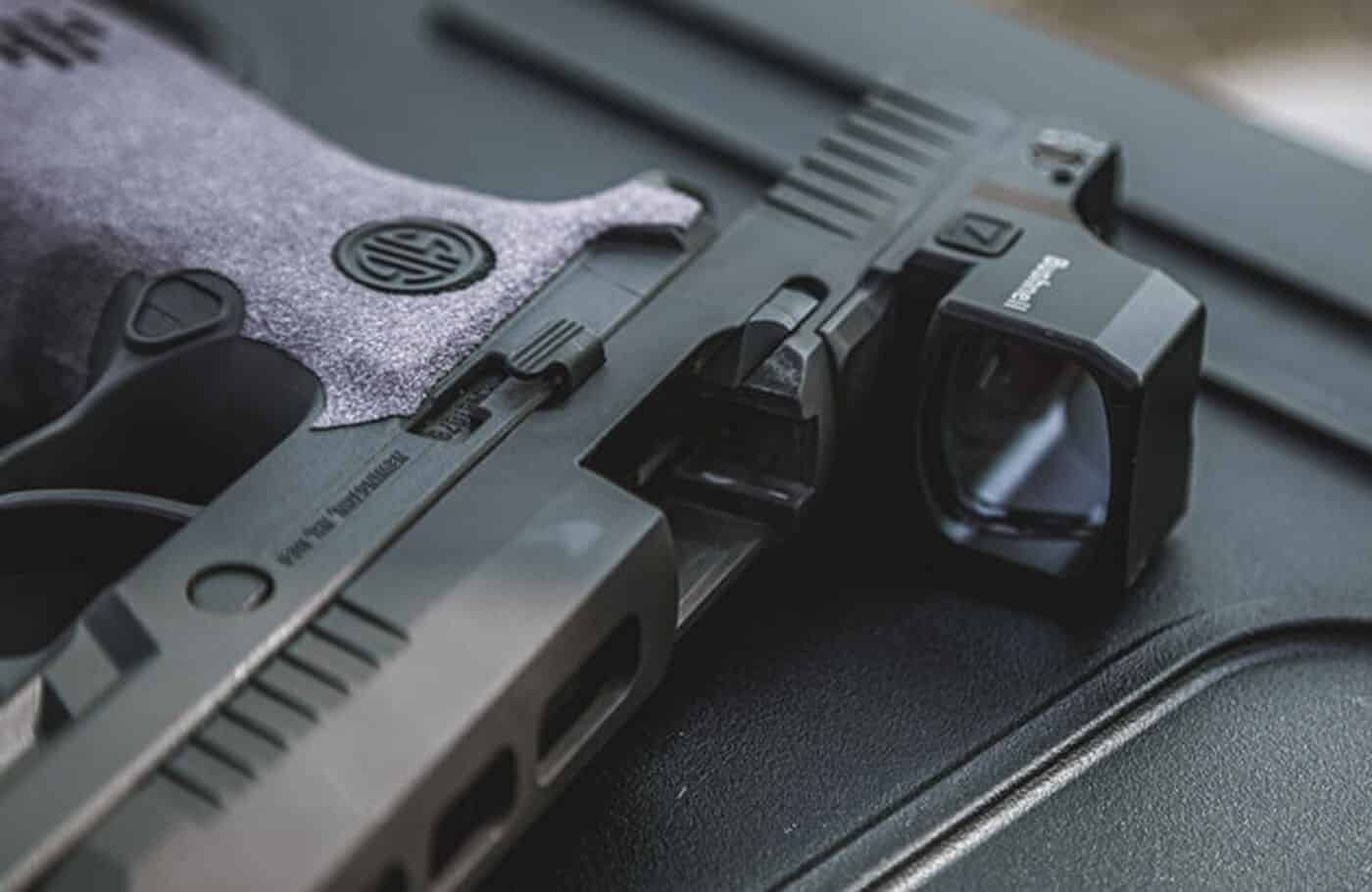 RXM-300 mounted on a pistol