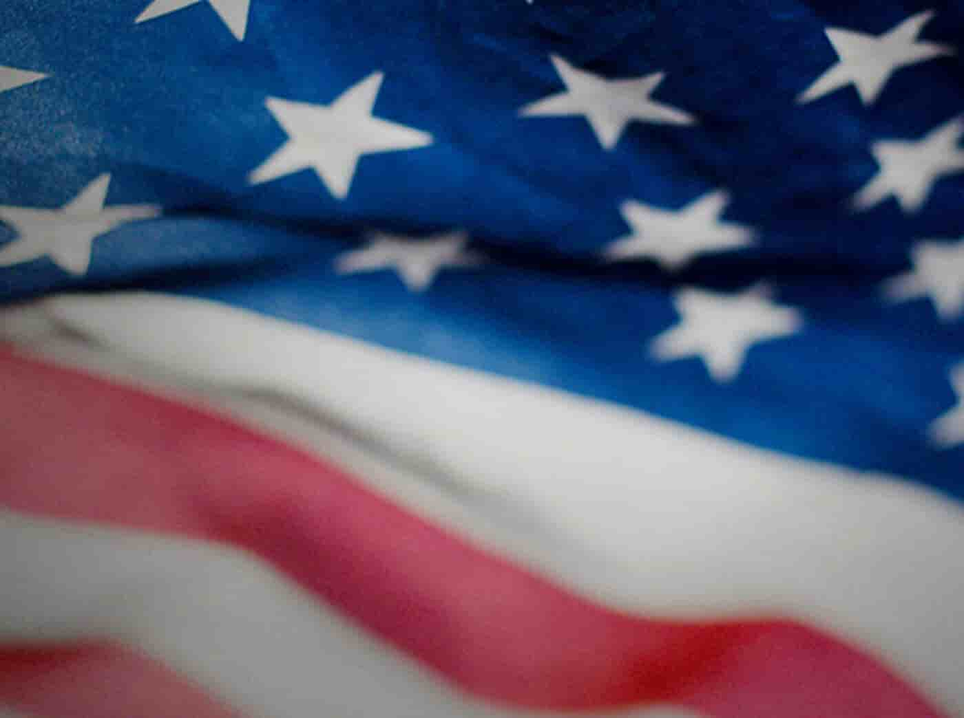 Close-up of an American flag