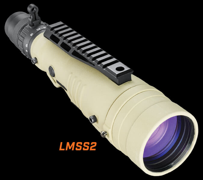 Elite Tactical LMSS2 Spotting Scope on dark background