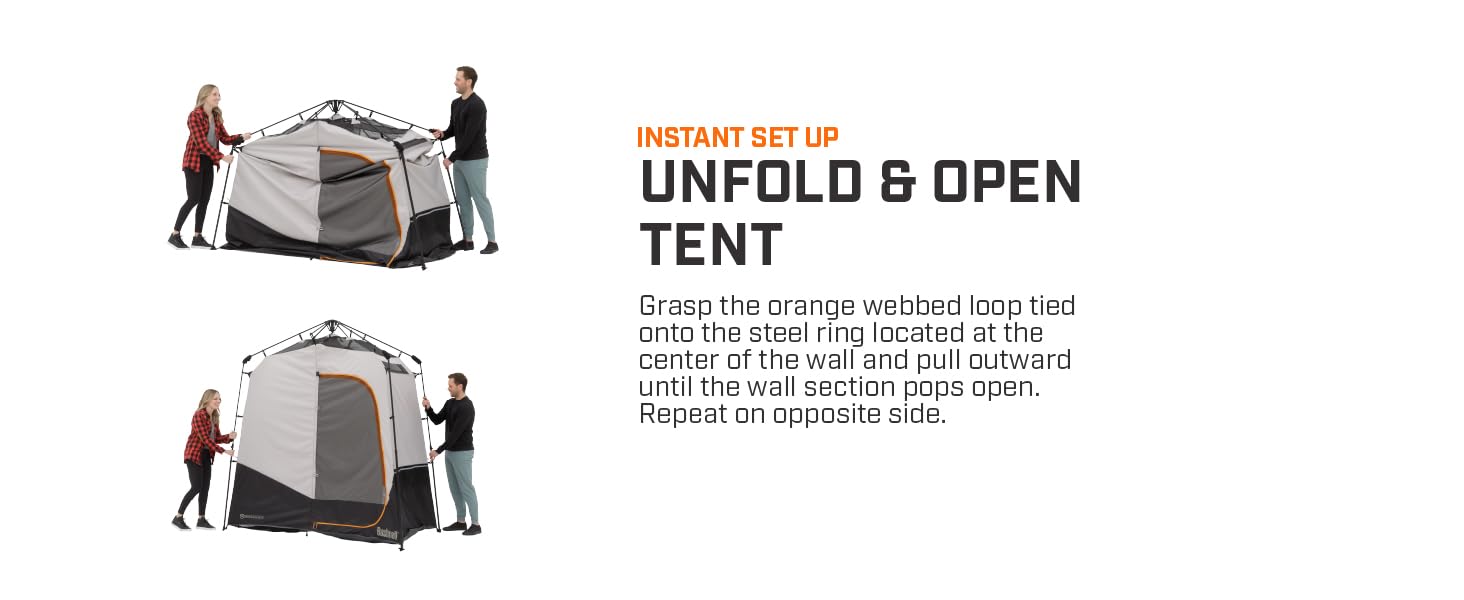 Step Two Unfold and Open the Tent