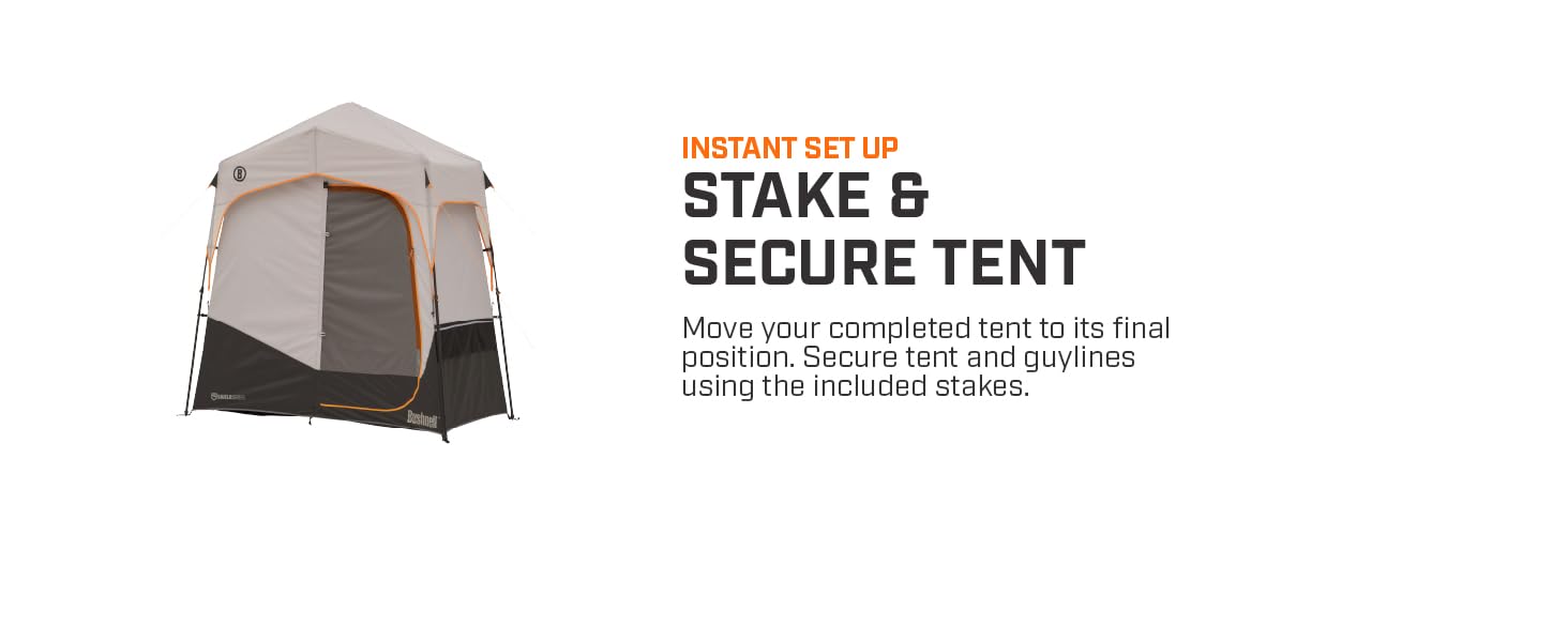 Step Four Stake and Secure Tent