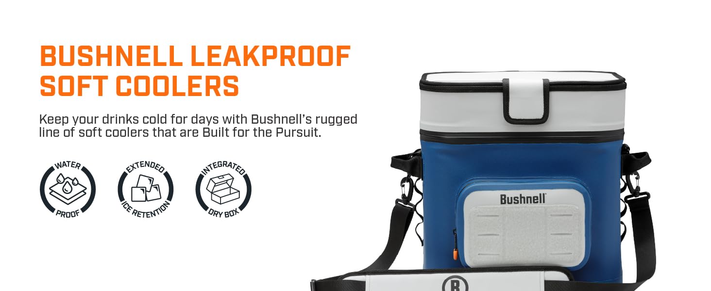 Bushnell Leakproof Soft Coolers keep your drinks cold for days